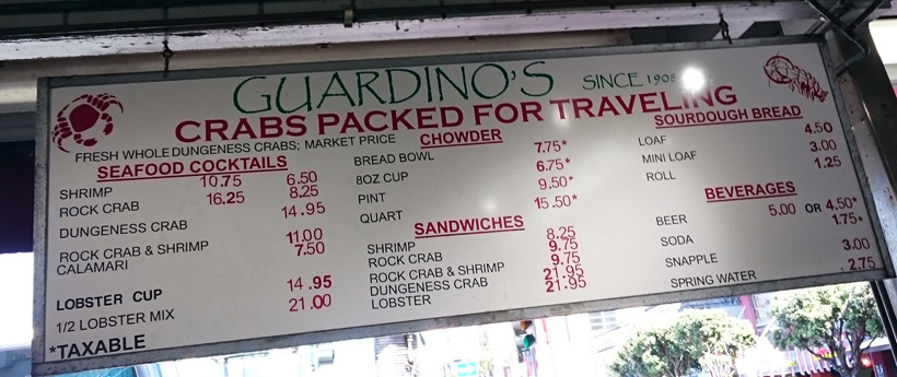 GUARDINO’s MENU