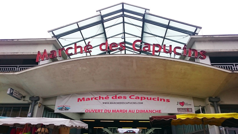 フランス　ボルドー「Marché des Capucins」